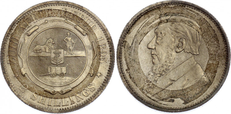 South Africa 2 Shillings 1895
KM# 6; Silver 11,19g.; ZAR; Paul Kruger; UNC rare...