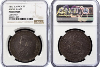 South Africa 5 Shillings 1892 NGC AU
KM# 8.1, Single shaft; Silver; Zuid Afrikaansche Republiek; AU Details Cleaned