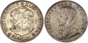 South Africa Florin 1927
KM# 18; Silver 11,17g.; George V; UNC-BUNC very rare grade for this year