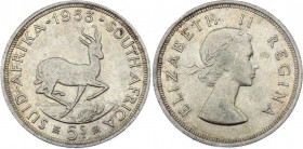 South Africa 5 Shillings 1953
KM# 52; Silver