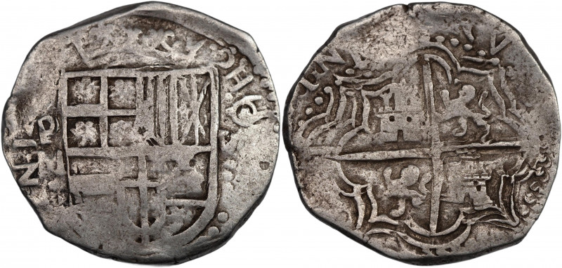 Bolivia 8 Reales 1615 P M
KM# 10; Silver 26,30g.; Philip III; VF-XF