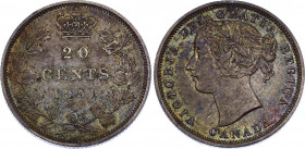 Canada 20 Cents 1858
KM# 4; Silver 4,56g.; Victoria; AUNC
