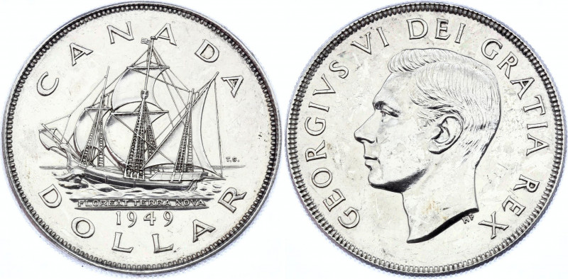 Canada 1 Dollar 1949
KM# 47; Silver (0.800) 23.33g.; Accession of Newfoundland ...