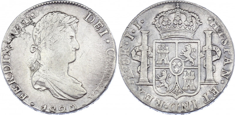 Mexico 8 Reales 1820 Mo JJ
KM# 111; Silver; Ferdinand VII; VF+/XF-