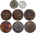 World Lot of 8 Coins 1863 - 1951
With Silver; Various Countries, Dates & Denominations