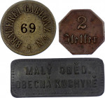 Czechoslovakia Lot of 3 Tokens (ND)
Various Motives, Denomination & Composition