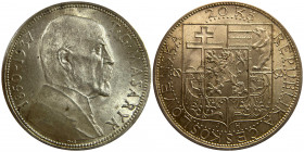 Czechoslovakia 20 Korun 1937
KM# 18; Silver; Death of President Masaryk; UNC