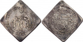 Austria Salzburg 1/4 Taler 1614 Klippe
HZ# 1195; Silver 6.46g; Talerklippe; Markus Sittikus von Hohenems