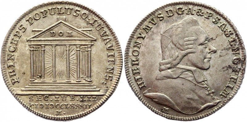 Austria Salzburg 10 Kreuzer 1782
HZ# 3191; Silver 3,73g.; Erzbistum Hieronymus ...