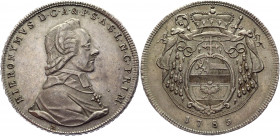 Austria Salzburg Taler 1785 M
KM# 435; Dav.# 1263; Silver 28,00g.; Hieronymus von Colloredo; XF