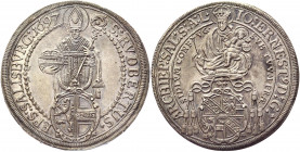 Austria Salzburg 1 Taler 1697
KM# 254; Dav. 3510; Silver 29,30g.; Johann Ernst Graf Thun and Hohenstein; UNC