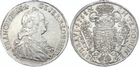 Austria 1/2 Taler 1755 HA Overdate
KM# 2036; Silver; Franz I; Unmounted