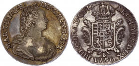 Austrian Netherlands 1 Ducaton 1750 A
KM# 8; Antwerp Mint; Maria Theresia; Edge Restoration