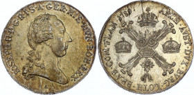 Austrian Netherlands 1/2 KronenTaler 1789
KM# 34; Silver; XF+/aUNC- with Amazig Golden Toning!