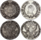 Austria 2 x 20 Kreuzer 1805 & 1806 B
Silver; Franz II