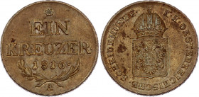 Austria 1 Kreuzer 1816 A
KM# 2113; Franz II; AUNC