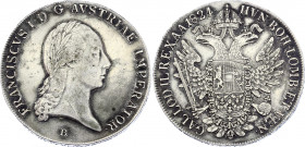 Austria 1 Taler 1824 B
KM# 2917; Silver; Franz I; XF-AUNC