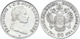Austria 20 Kreuzer 1832 A
KM# 2147; Silver; Franz II; XF