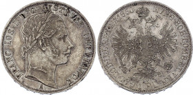 Austria 1 Florin 1860 A
KM# 2219; Silver; Franz Joseph I