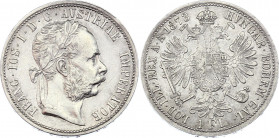 Austria 1 Florin 1873
KM# 2222; Silver; Franz Joseph I; XF+