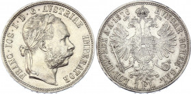 Austria 1 Florin 1876
KM# 2222; Silver; Franz Joseph I