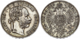 Austria 1 Florin 1883
KM# 2222; Silver; Franz Joseph I; XF+