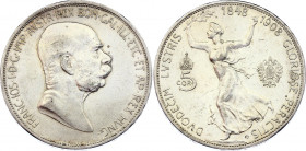 Austria 5 Corona 1908
KM# 2809; Silver; 60th Anniversary of Reign; Franz Joseph I; AUNC