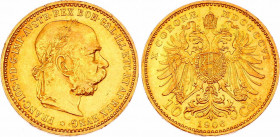 Austria 10 Corona 1906
KM# 2805; Gold (.900) 3.38g 19mm; Franz Joseph I