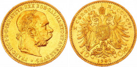 Austria 10 Corona 1906
KM# 2805; Gold (.900) 3.38g 19mm; Franz Joseph I