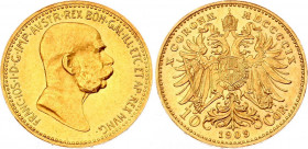 Austria 10 Corona 1909
KM# 2815; Gold (.900) 3.38g 18.95mm; Franz Joseph I