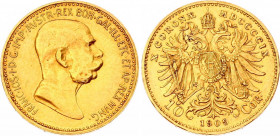 Austria 10 Corona 1909
KM# 2815; Gold (.900) 3.38g 18.95mm; Franz Joseph I