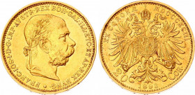Austria 20 Corona 1893
KM# 2806; Gold (.900) 6.78g 21mm; Franz Joseph I