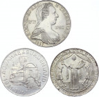 Austria 3 x 25 Schilling 1955 - 1967
Silver; Various Motives