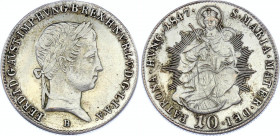 Hungary 10 Krajczar 1847 B
KM# 421; Silver; UNC