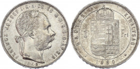 Hungary 1 Forint 1880 KB
KM# 465; Silver; Franz Joseph I; XF