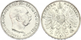 Hungary 2 Korona 1913 KB
KM# 23; Silver; Franz Joseph I; Mint: Kremnitz; UNC