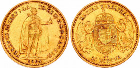 Hungary 10 Korona 1904 KB
KM# 485; Gold (.900) 3.38g 19mm; Franz Joseph I