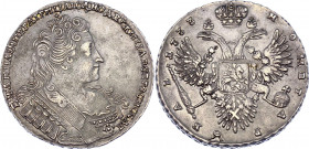 Russia 1 Rouble 1733
Bit # 76; Silver; XF