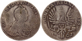 Russia - Prussia 6 Groscher 1761 
Bit# 718; KM# B290; Olding# 454; Silver 2,44g.; Elisabeth I; Mint: Königsberg; VF