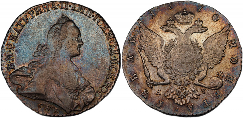 Russia 1 Rouble 1770 СПБ ЯЧ
Bit# 209; Silver 24,01.g; AUNC