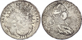 German States Bavaria Konventionstaler 1779
KM# 563.1; Silver; Karl Theodor; XF Mint Luster Remains