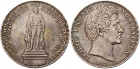 German States Bavaria 2 Taler / 3-1/2 Gulden 1843
KM# 817; Silver 37,07g.; Academy of Erlangen; XF+
