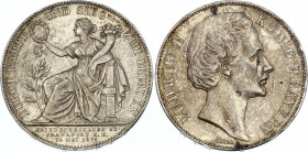 German States Bavaria Vereinsthaler 1871
KM# 889; Slver; "Siegestaler"; Ludwig II; UNC- with minor hairlines