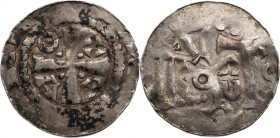 German States Cologne Anonymous Denar 1000 - 1200 (ND)
Obv: Cross with O - A - B - X in quarters / Rev: S - COLONII - A; Silver 1,29g.; XF