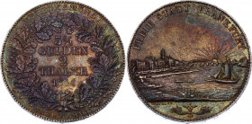 German States Frankfurt 2 Taler (3-1/2 Gulden) 1841
KM# 326; AKS# 3; J. 15; Dav. 640; Silver 36,67g.; XF-AUNC toned