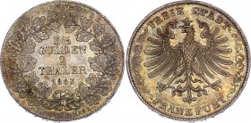 German States Frankfurt 2 Taler (3-1/2 Gulden) 1843
KM# 329; AKS# 2; J. 23; Dav. 641; Silver 36,78g.; XF-AUNC