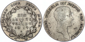 German States Prussia 1 Reichstaler 1814 A
KM# 387; Silver; Friedrich Wilhelm III; XF