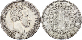 German States Prussia 1 Taler 1825 A
KM# 413; Silver; Friedrich Wilhelm III; VF+/XF- Unmounted