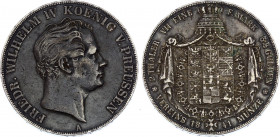 German States Prussia 2 Taler / 3-1/2 Gulden 1841 A
KM# 440; Silver; Friedrich Wilhelm IV; VF+/XF-