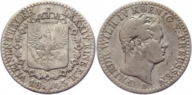 German States Prussia 1/6 Taler 1843 D
KM# 426.1; Silver 5.12g.; VF-XF